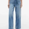 Belted High-Rise Wide Leg Jean