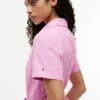 Belted Linen-Cotton Blend Shirtdress