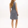 Belted TH Grid Print Crepe Shirtdress