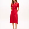 Belted Tipped Midi Polo Dress Belted Tipped Midi Polo Dress