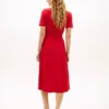 Belted Tipped Midi Polo Dress Belted Tipped Midi Polo Dress