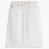 Belted White Denim Skirt Belted White Denim Skirt