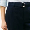 Belted Wide-Leg Chino