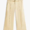 Belted Wide-Leg Chino