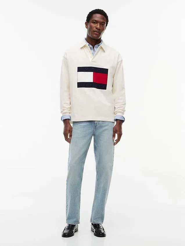 Big Flag Logo Rugby Sweatshirt Big Flag Logo Rugby Sweatshirt