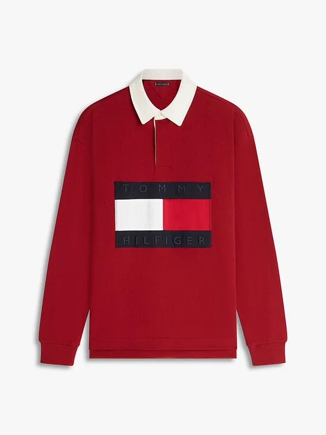 Big Flag Logo Rugby Sweatshirt Big Flag Logo Rugby Sweatshirt