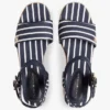 Breton Stripe Platform Wedge Espadrille