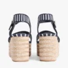 Breton Stripe Platform Wedge Espadrille
