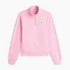 Brushed-Back Quarter-Zip Sweatshirt Brushed-Back Quarter-Zip Sweatshirt