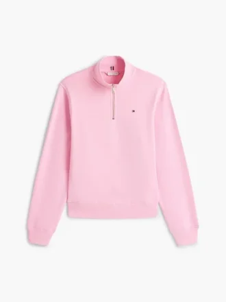 Brushed-Back Quarter-Zip Sweatshirt
