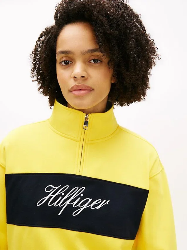 Brushed-Back Quarter-Zip Sweatshirt Brushed-Back Quarter-Zip Sweatshirt