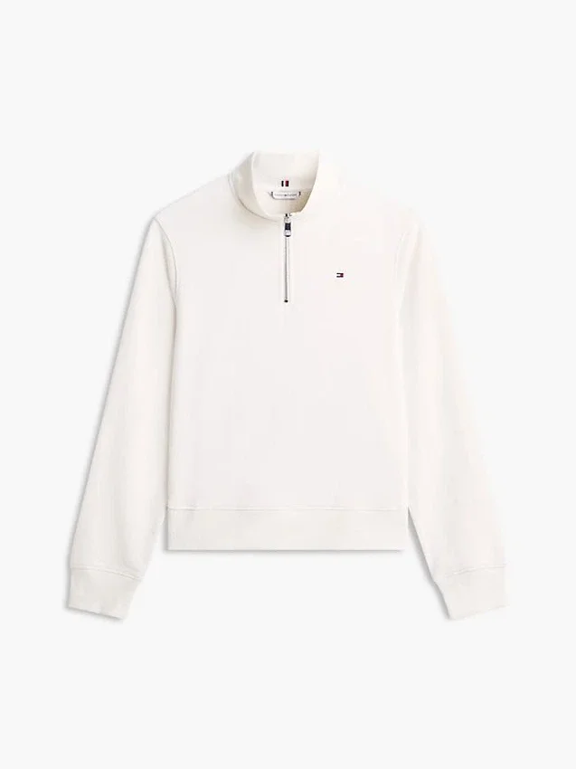 Brushed-Back Quarter-Zip Sweatshirt Brushed-Back Quarter-Zip Sweatshirt