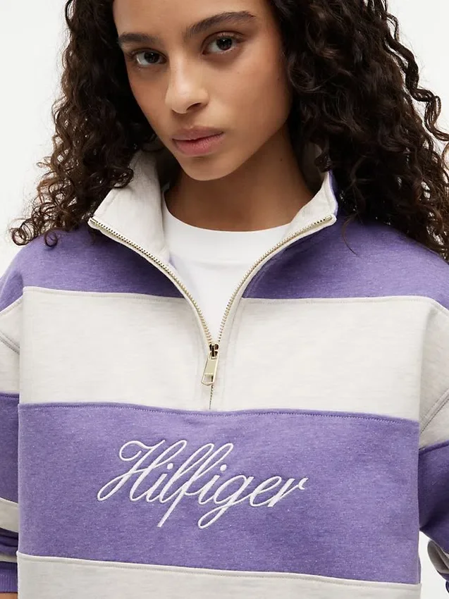 Brushed-Back Quarter-Zip Sweatshirt Brushed-Back Quarter-Zip Sweatshirt