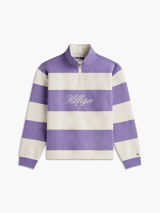 Brushed-Back Quarter-Zip Sweatshirt Brushed-Back Quarter-Zip Sweatshirt