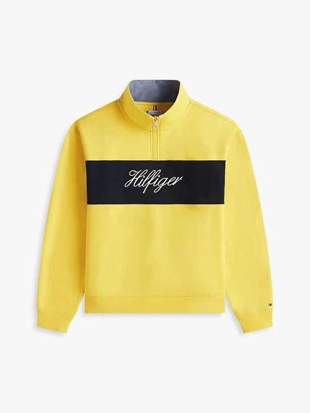Brushed-Back Quarter-Zip Sweatshirt Brushed-Back Quarter-Zip Sweatshirt