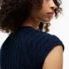 Cable Knit Cardigan Vest Cable Knit Cardigan Vest