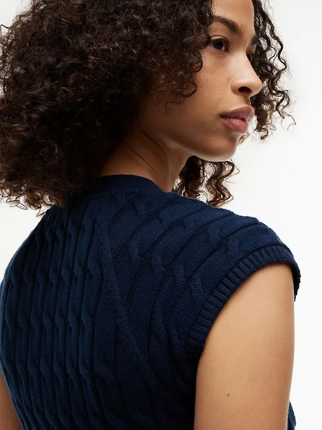 Cable Knit Cardigan Vest Cable Knit Cardigan Vest