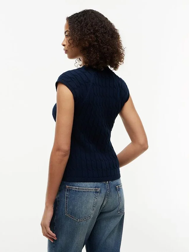 Cable Knit Cardigan Vest Cable Knit Cardigan Vest