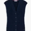 Cable Knit Cardigan Vest Cable Knit Cardigan Vest