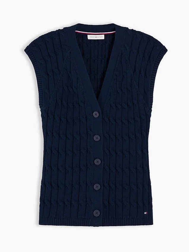 Cable Knit Cardigan Vest Cable Knit Cardigan Vest