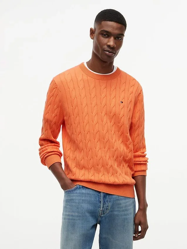 Cable Knit Crewneck Sweater Cable Knit Crewneck Sweater