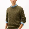 Cable Knit Crewneck Sweater