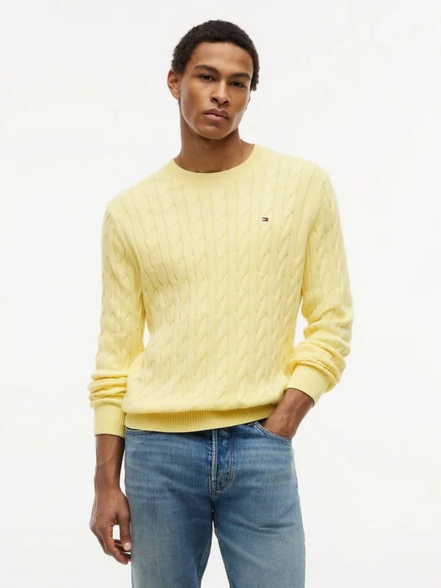 Cable Knit Crewneck Sweater Cable Knit Crewneck Sweater