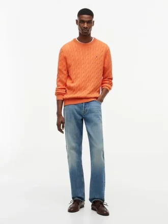 Cable Knit Crewneck Sweater