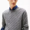 Cable Knit Crewneck Sweater