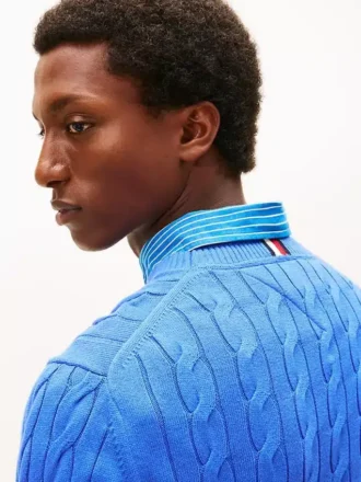 Cable Knit Crewneck Sweater