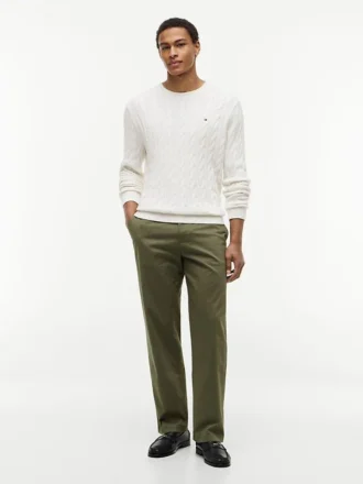 Cable Knit Crewneck Sweater