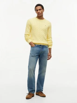 Cable Knit Crewneck Sweater