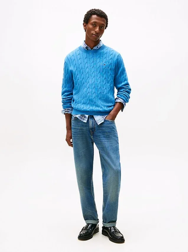 Cable Knit Crewneck Sweater Cable Knit Crewneck Sweater