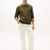 Cable Knit Crewneck Sweater