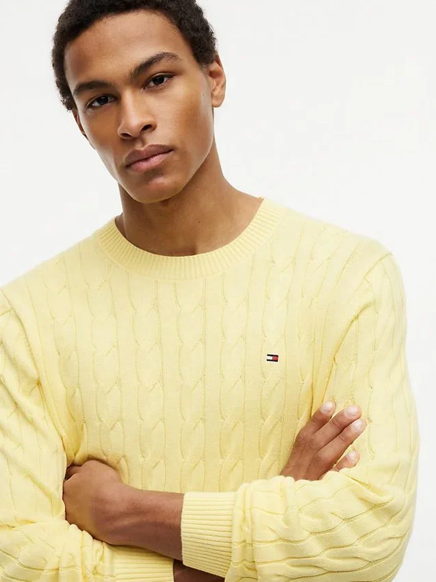 Cable Knit Crewneck Sweater Cable Knit Crewneck Sweater