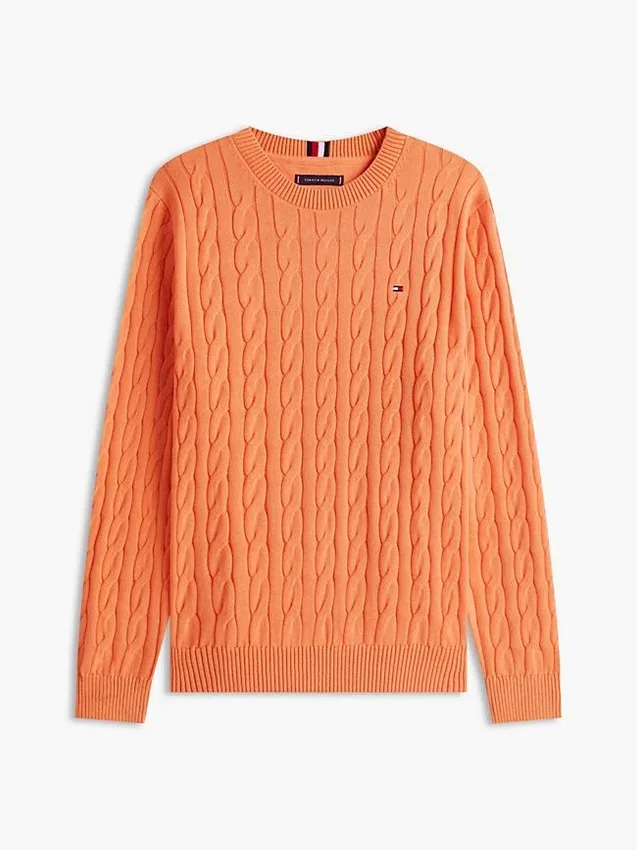 Cable Knit Crewneck Sweater Cable Knit Crewneck Sweater