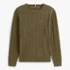 Cable Knit Crewneck Sweater