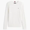 Cable Knit Crewneck Sweater