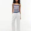 Cable Knit Striped Tank Top Cable Knit Striped Tank Top