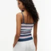 Cable Knit Striped Tank Top Cable Knit Striped Tank Top
