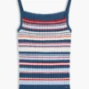 Cable Knit Striped Tank Top Cable Knit Striped Tank Top