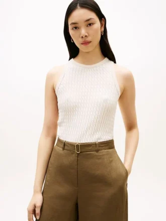 Cable Knit Sweater Tank