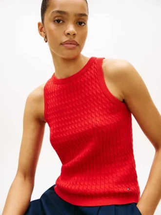 Cable Knit Sweater Tank