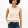Cable Knit Sweater Vest