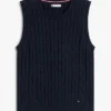 Cable Knit Sweater Vest