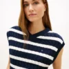 Cable Knit V-Neck Sweater Vest