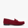 Chain-Link Suede Loafer