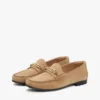 Chain-Link Suede Loafer