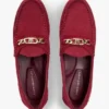 Chain-Link Suede Loafer