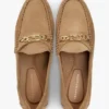 Chain-Link Suede Loafer